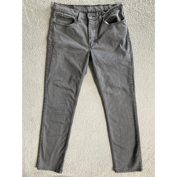 Levi's 511 Jeans Mens 34 x 32 Slim Straight Leg Zip Up Gray Denim Pant (32 x 30) - Picture 1 of 13